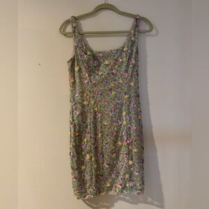 Gianni Bini Libby Nautical Garden Floral Sequin Dress Size 4